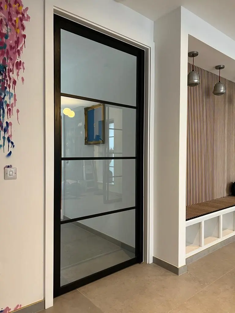 Internal hinged single door